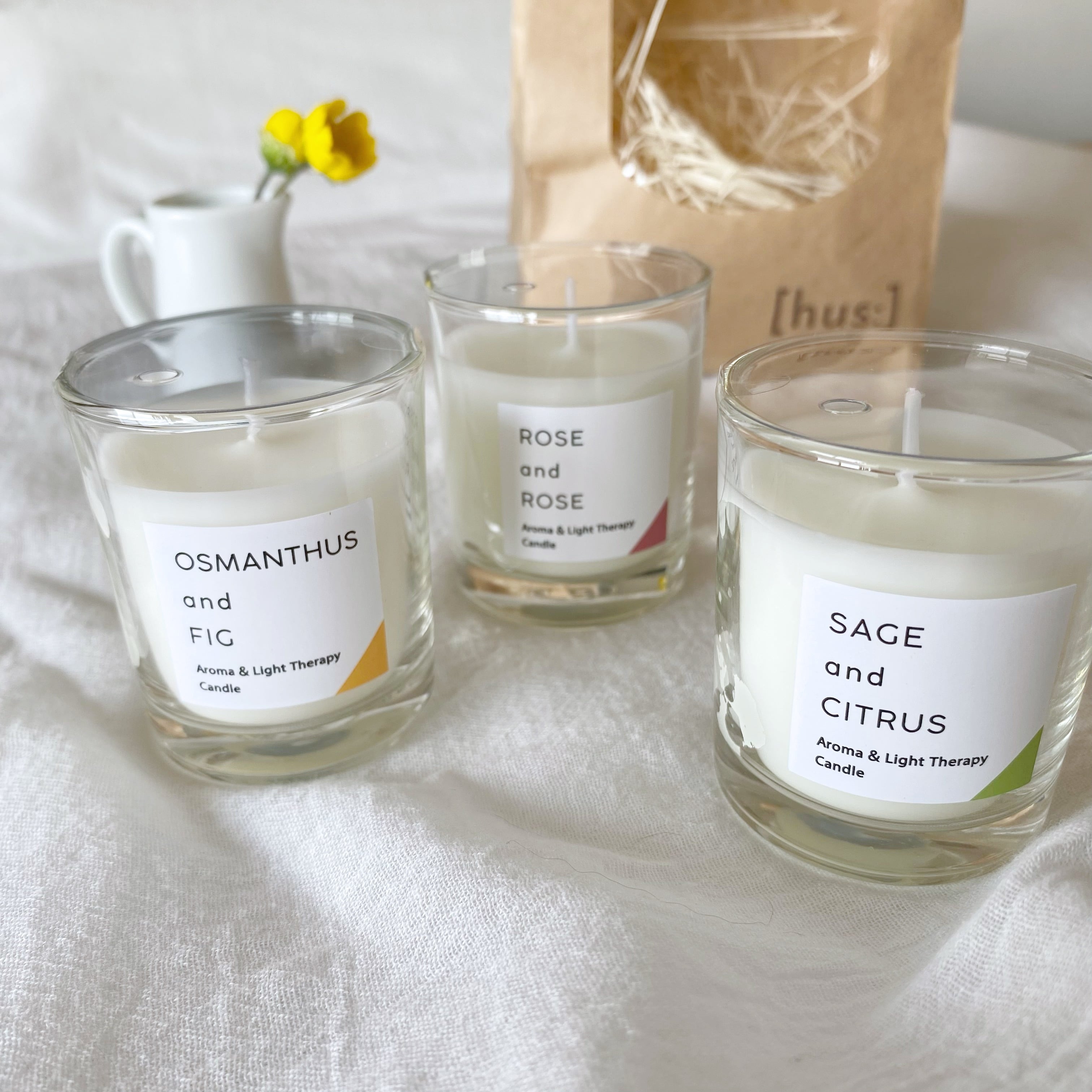 編みもののお供】あたたかな灯と香りで心やすらぐアロマキャンドル