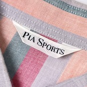 PIA SPORTS ピアスポーツ ストライプ 半袖シャツ 3/マルチ メンズ