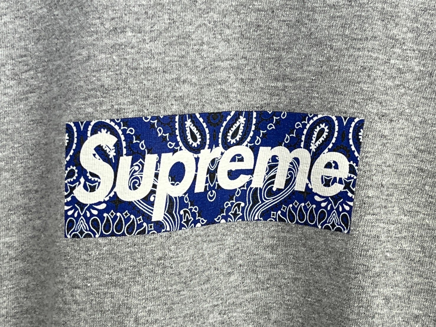 supreme bandana box logo heather gray
