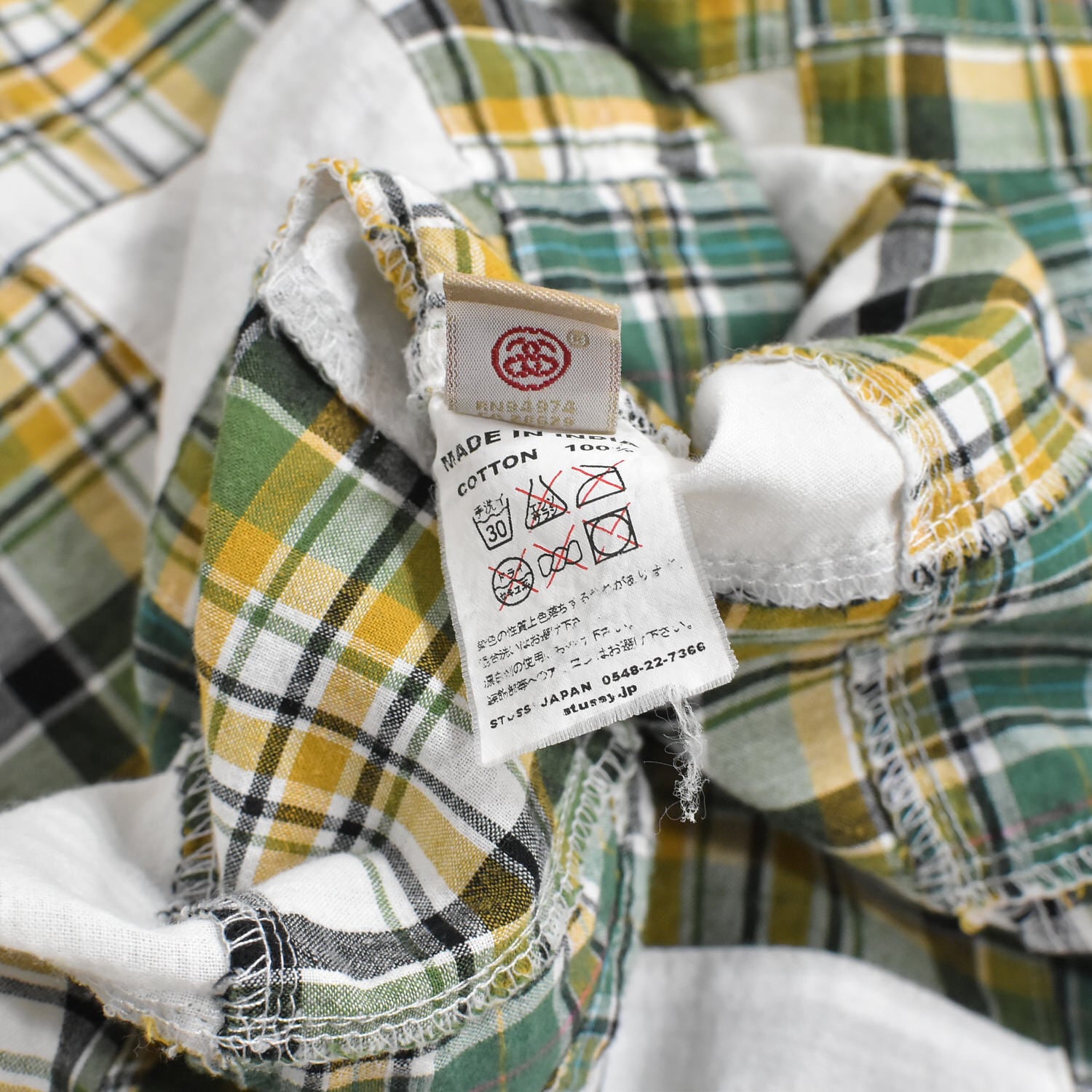 STUSSY JACKET PLAID CHECK