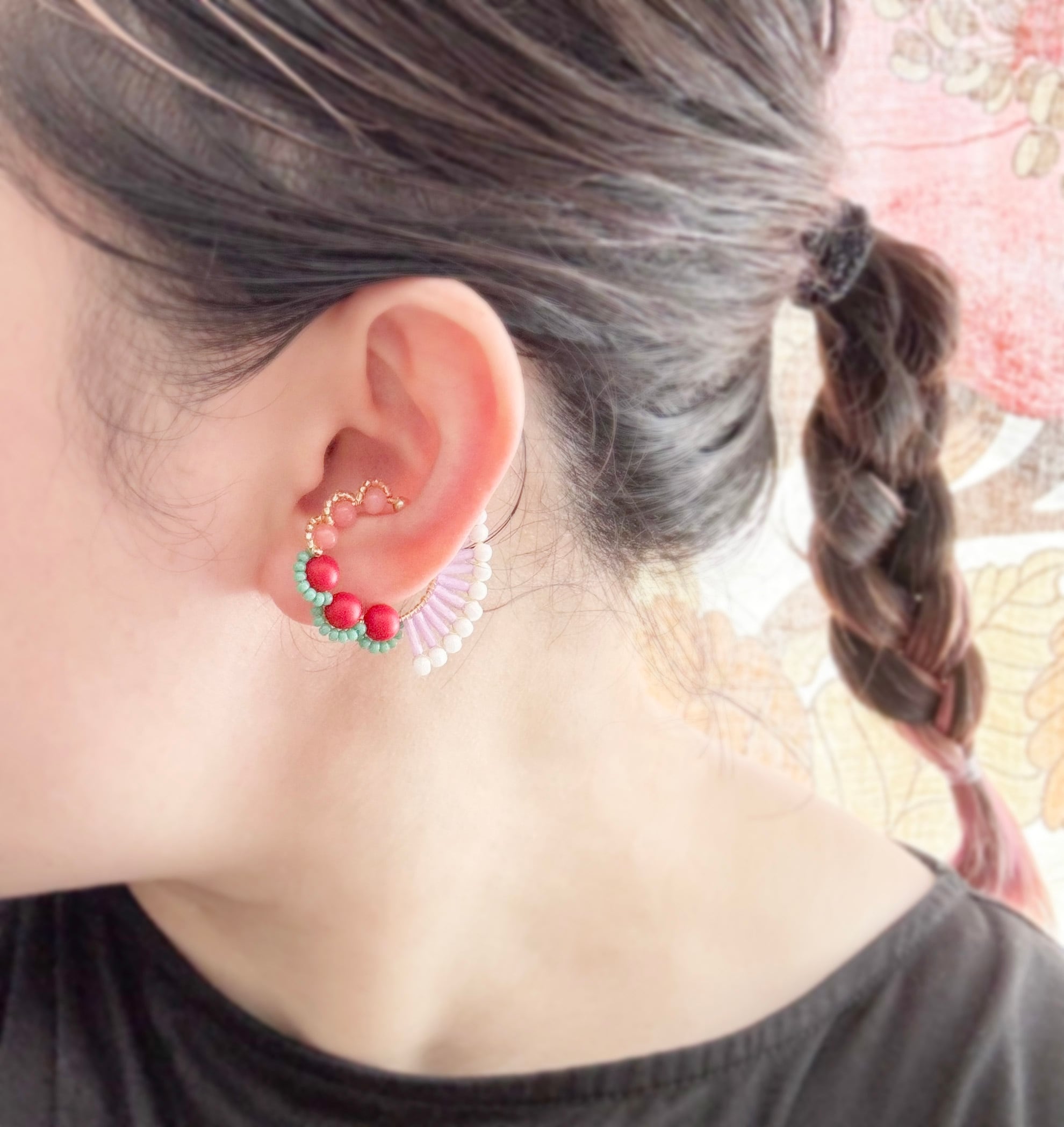 ＜Rollo～イロヅクビジュー～＞イヤーカフ『 ハミングバード/hummingbird 』<34>