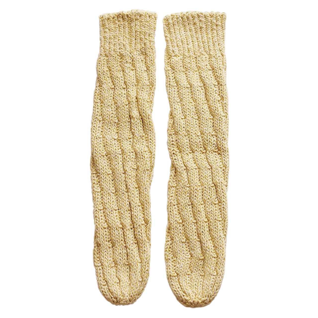 amine シルク＆コットンのねじり編み靴下 | lightfields8