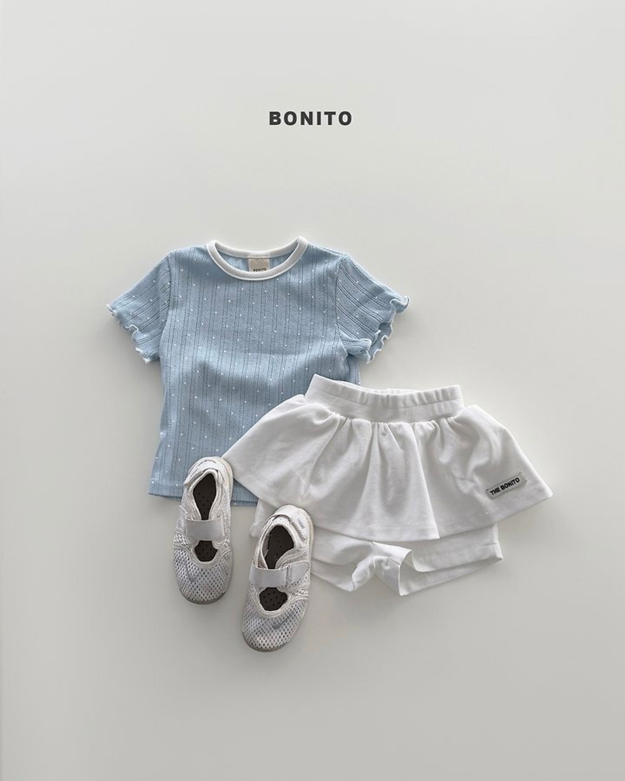 【取寄/韓国直送】BONITO 26/SM bloom eyelet Tシャツ ｜夏服｜韓国子供服