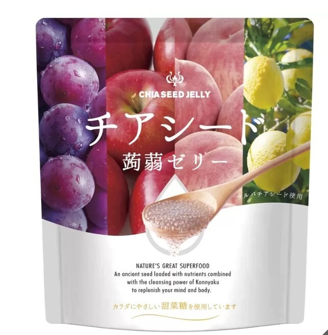 チアシード蒟蒻ゼリー  4種　60個