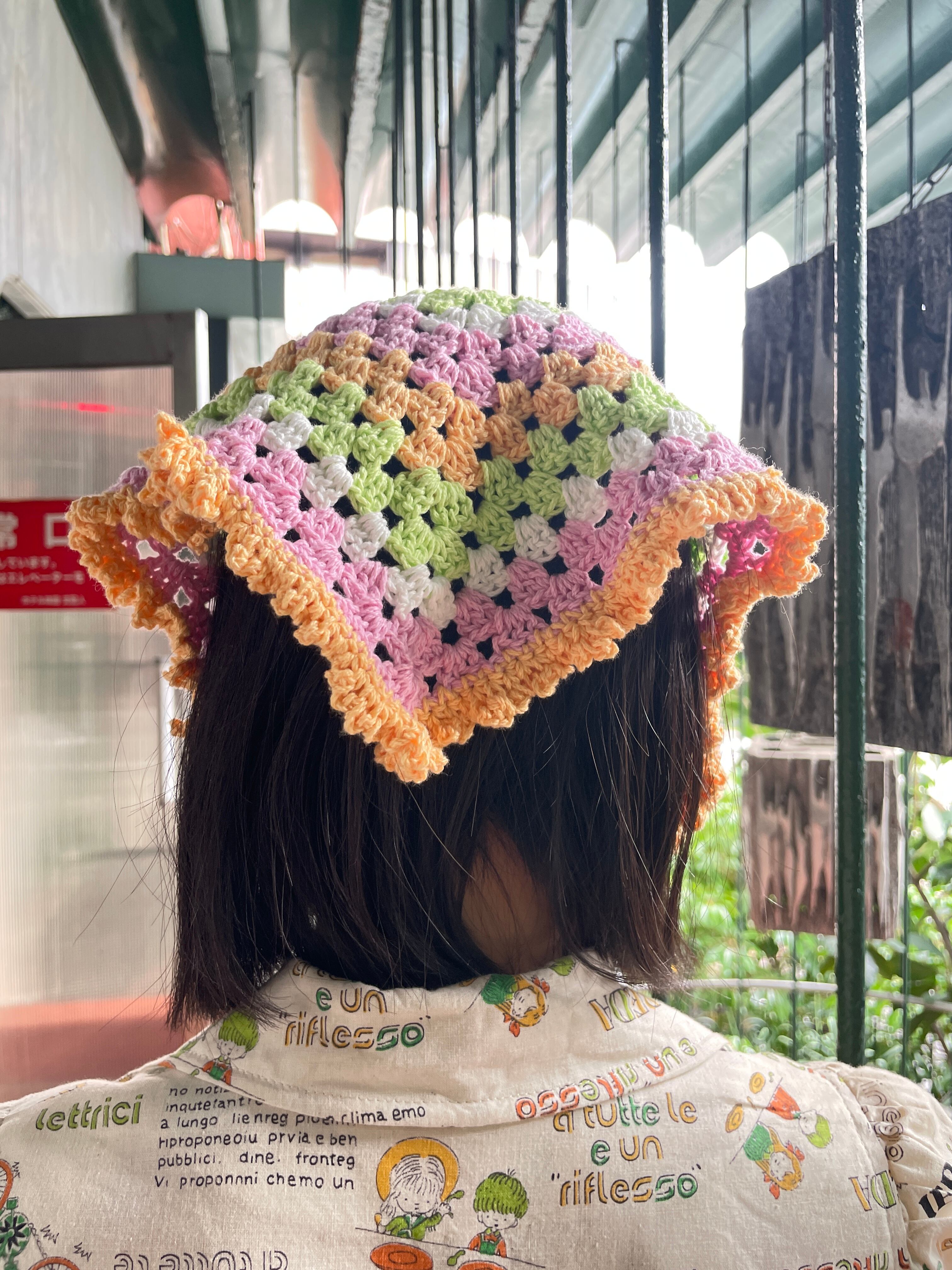 一点物 サマーニット ヘッドドレス ニットバンダナ | MELON