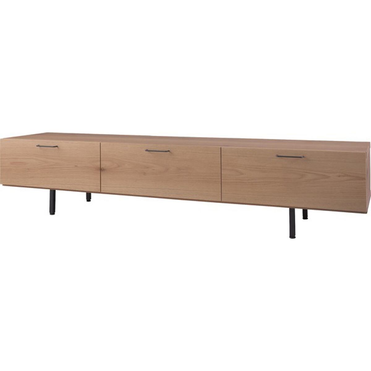 TVボード200 天然木化粧繊維板 オーク ウレタン塗装 プリント紙化粧合板 強化紙プリント化粧合板 スチール 粉体塗装