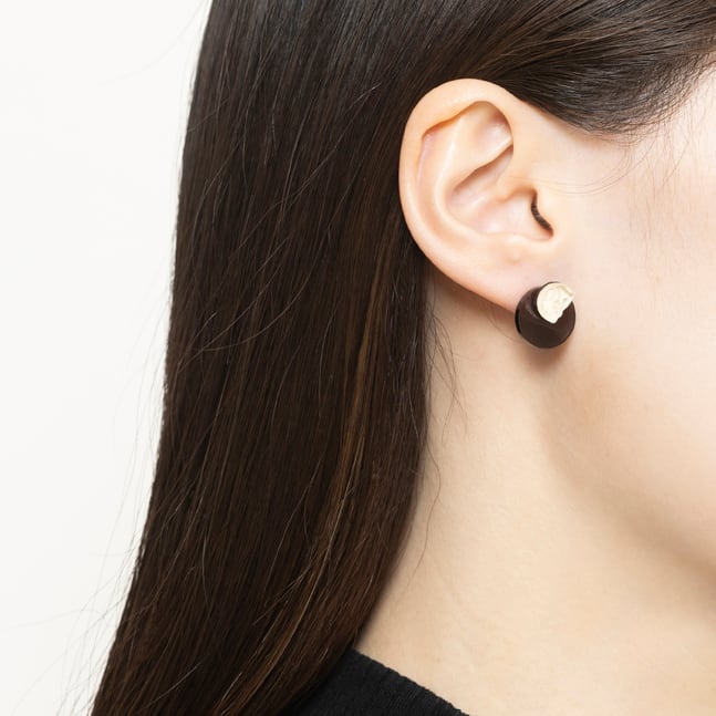 MATERIALプレートイヤリング | plying accessory