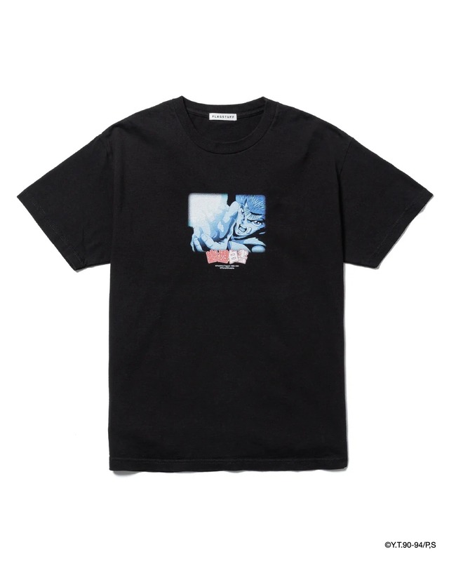 FLAGSTUFF : "YUSUKE" TEE(x幽遊白書) FS2013 C/# BLACK SIZE XL