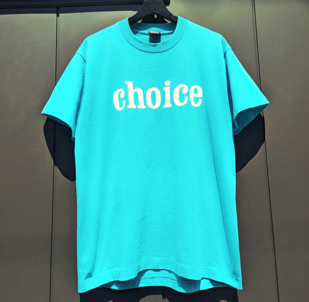 90s choice logo print tee 小岩店