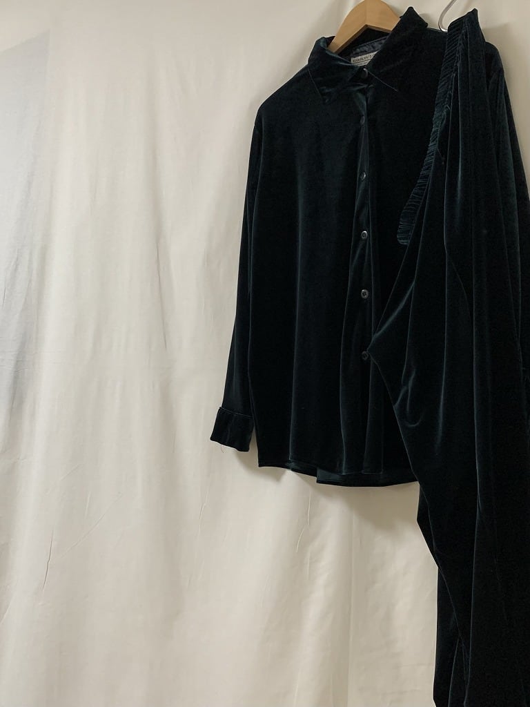 1980~90's Solid Color Design Velour Set-Up