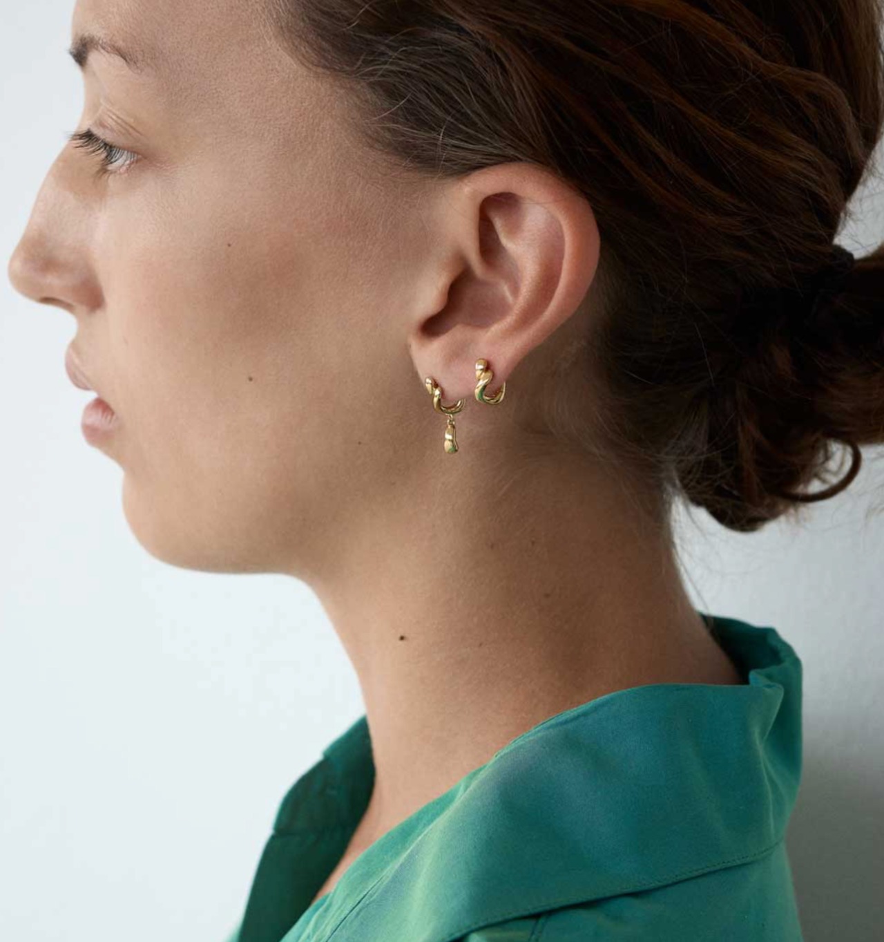 MARIA BLACK マリア・ブラック/Whirl Huggie Pierced Earring - Yellow Gold/ ピアス - 4