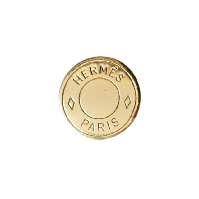 【VINTAGE HERMES BUTTON】セリエ ゴールド ボタン 14mm H-26002