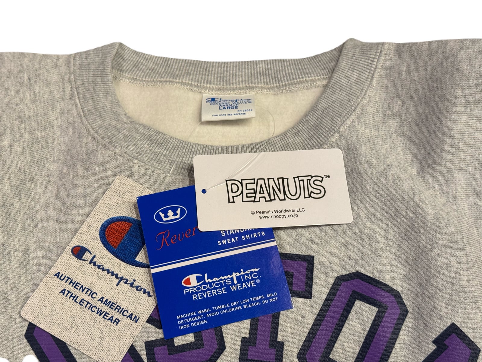 Champion】REVERSE WEAVE PEANUTS SNOOPY チャンピオン リバース