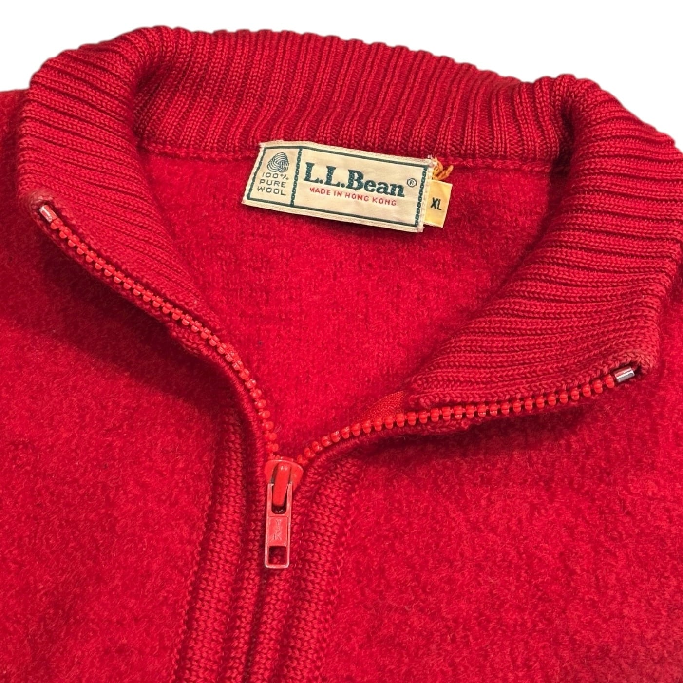 80's LL Bean Half-Zip Wool Pile Sweat XL / エルエルビーン ウール