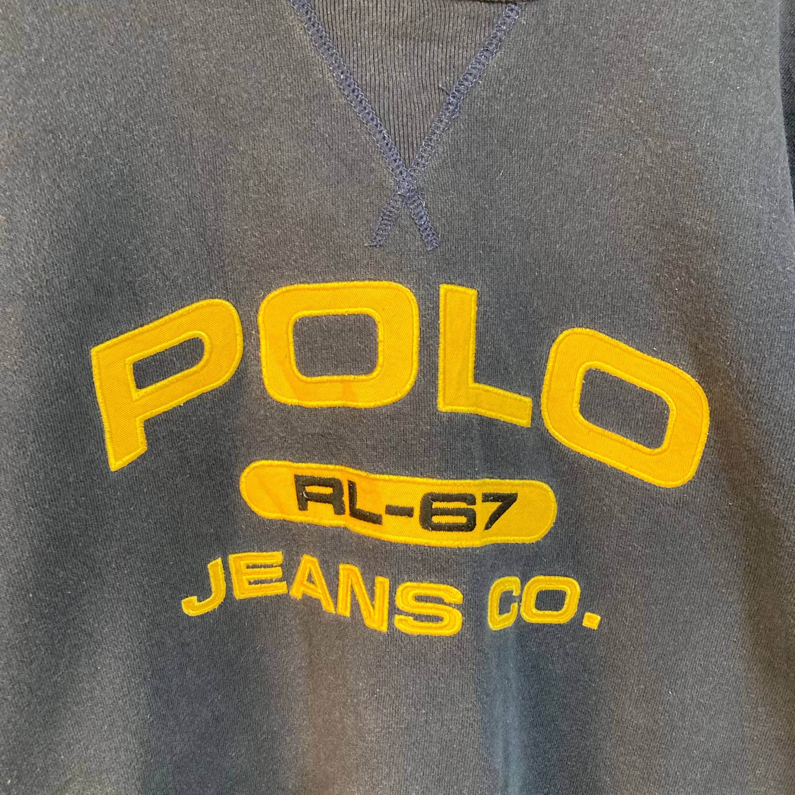 POLO JEANS RALPH LAUREN】L/S Sweat XL 90s ポロジーンズ ラルフ