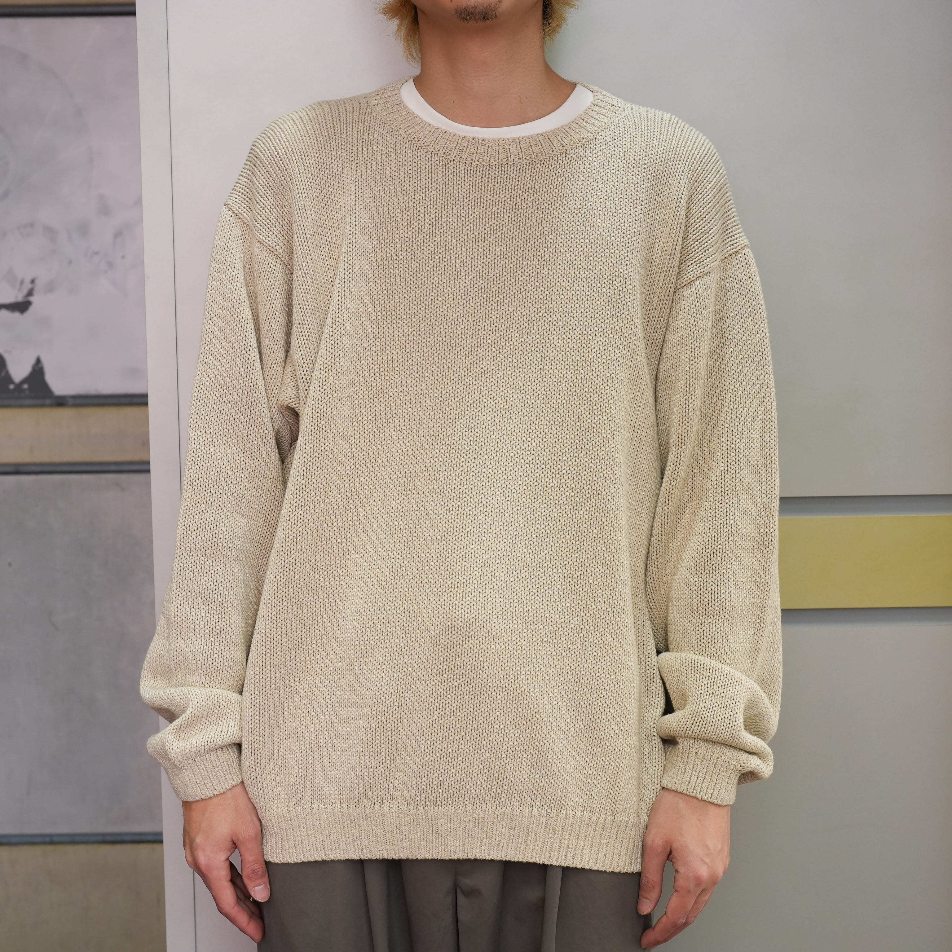 KAPTAIN SUNSHINE(キャプテンサンシャイン) 26SS "Cotton Washi Hand Frame P/O" -ASH GREY-