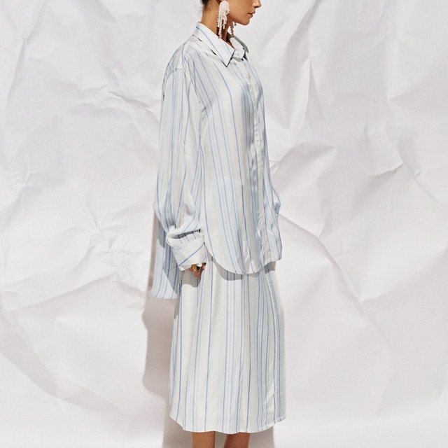 Oversized stripe shirt A00103