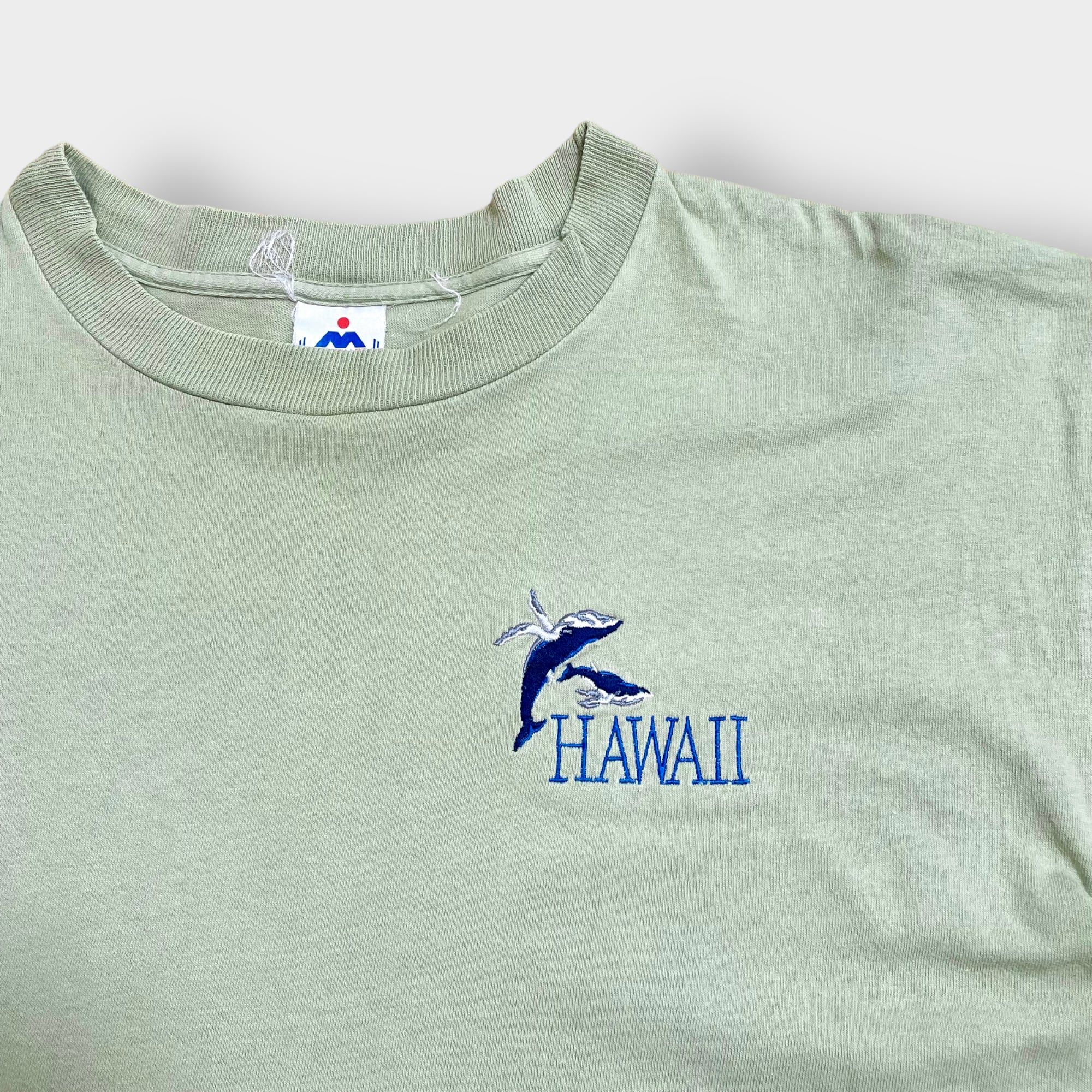 H.L. MILLER】90s USA製 Tシャツ HAWAII 刺繍ロゴ ワンポイント ...