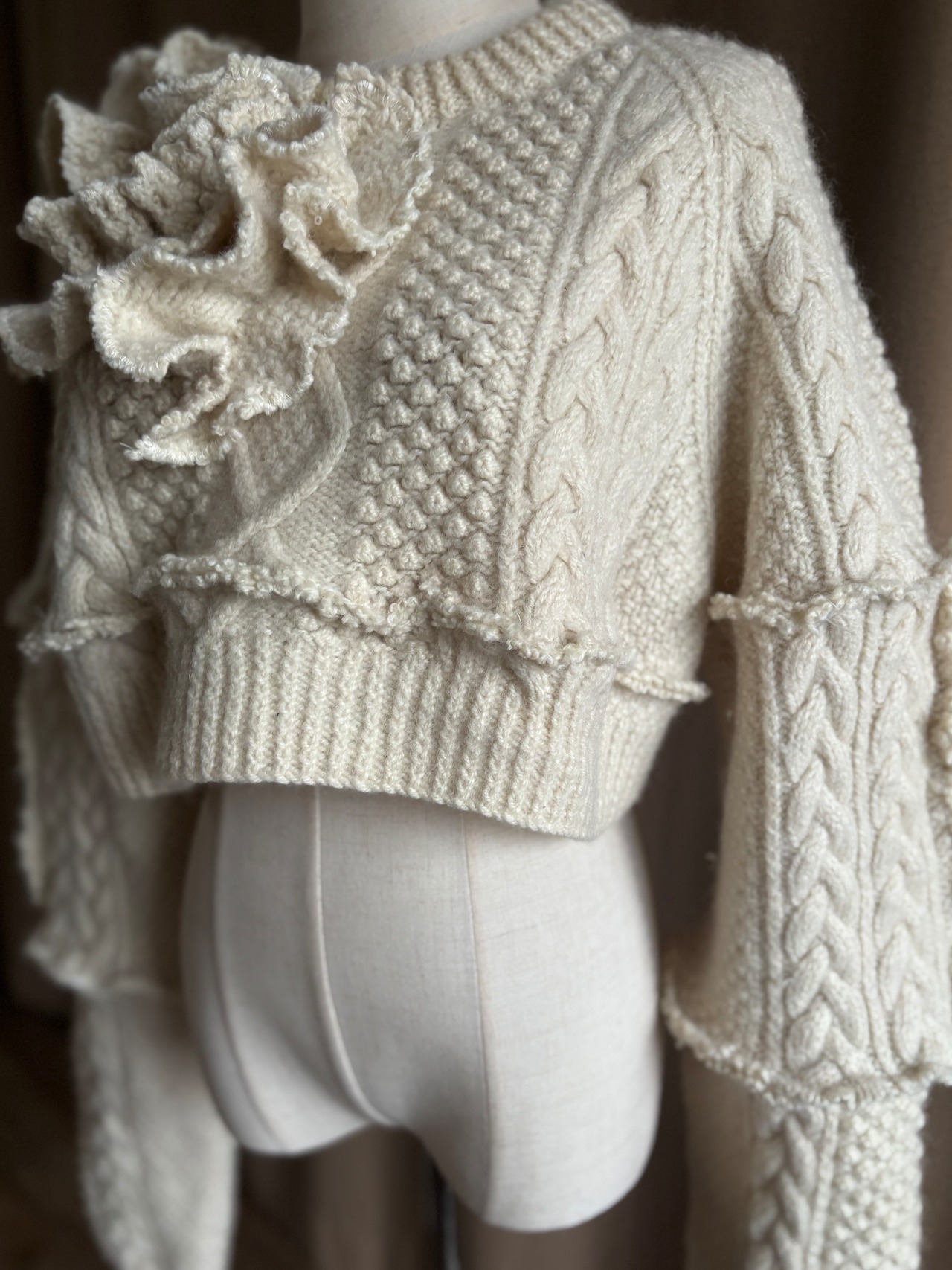 Ivory Texture remake knit-5080-11