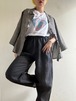 Vintage "FLAX" Linen Blouse Jacket