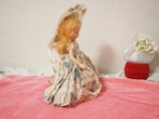 布花帽子と花柄ドレス「Nancy Ann Story Book Doll」(破れあり) 画像7