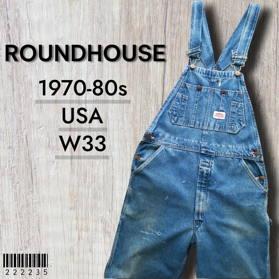 ROUNDHOUSEラウンドハウス□USED 1970-80s vintage USA製 デニム