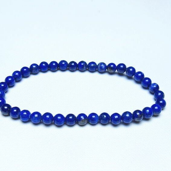 ラピスラズリ ブレスレット 5mm 一点物 メール便可 [M便 1/10] 111-48298