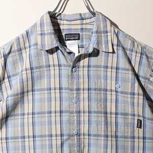 美品 M 09年 Puckerware Shirt Patagonia パッカーウェアシャツ パタゴニア  シアサッカー