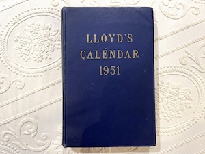 【CV551】LLOYD'S CALENDAR 1951 / display book