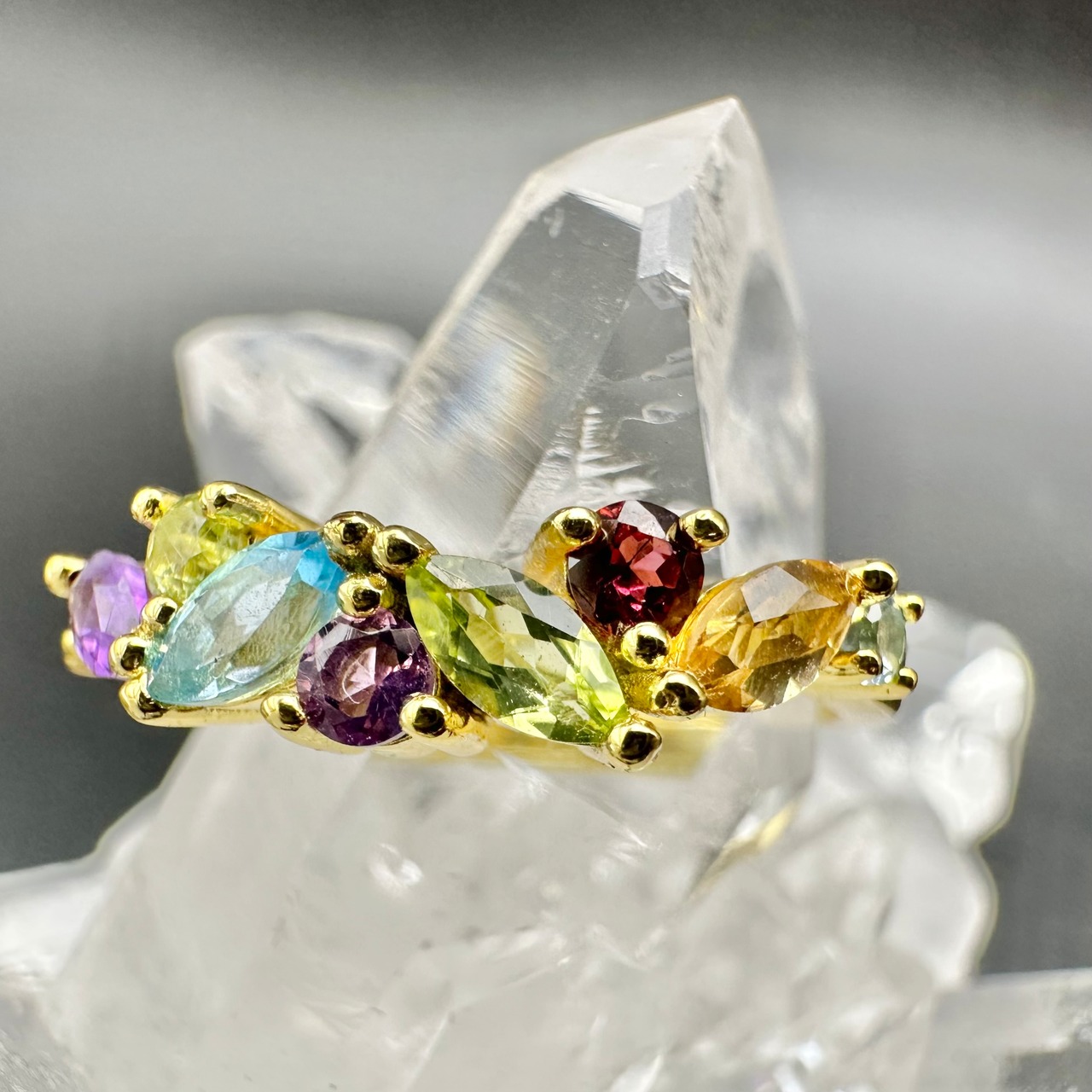 カラフルな天然石たち♡ カラフル天然石 リング | 虹石〜nanaishi〜