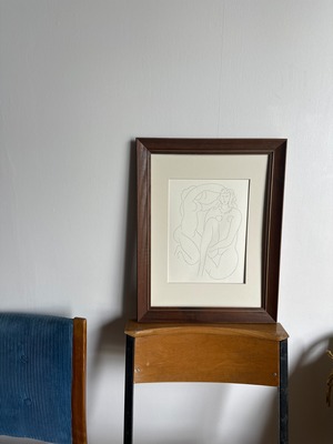 Henri Matisse with Vintage wood frame