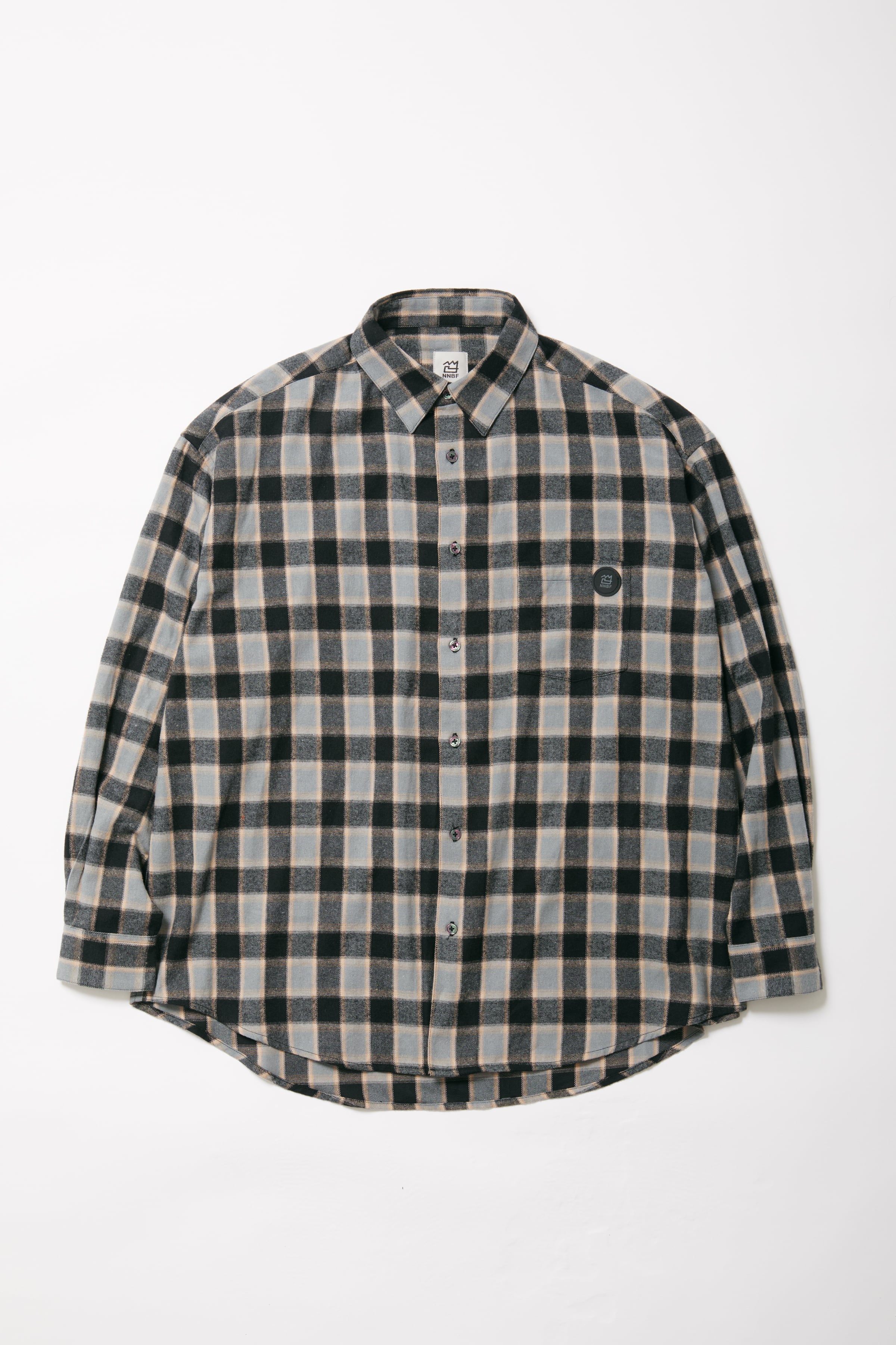 kuroフランネル FLANNEL CHECK SHIRTS (2colors) | NNBF