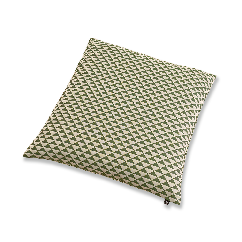 紬織り 座布団(カバーのみ) 鱗(うろこ) GG(利休) 50×50