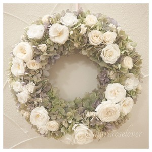 Wreathe（33cm）　ー La Rose Blanche ー