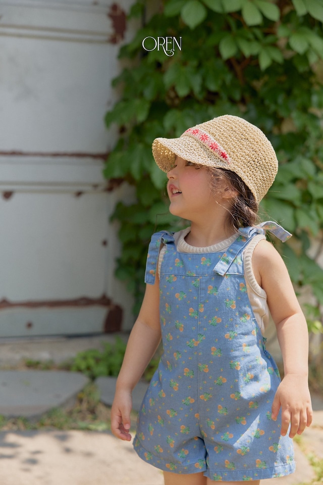 【6/11〆予約】<OREN> Camellia jumper overall