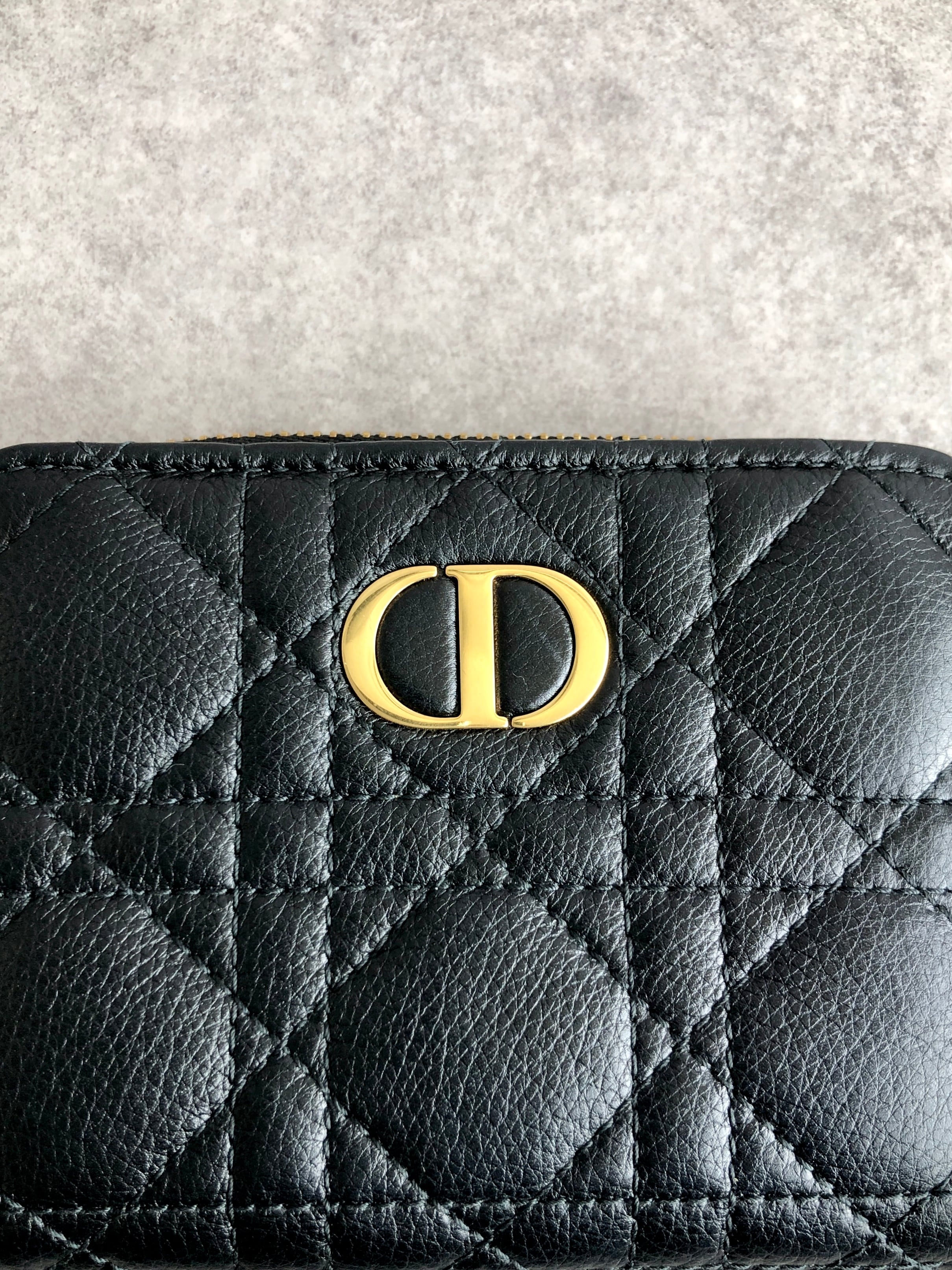 Christian Dior クリスチャン ディオール カナージュ 財布 ブラック