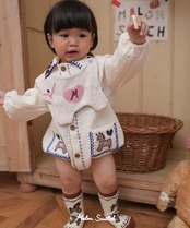 韓国子供服 / 26winter / MelonSwitch / ビンテージシャツヨルロンパース / キッズ / 冬服 *S~L*