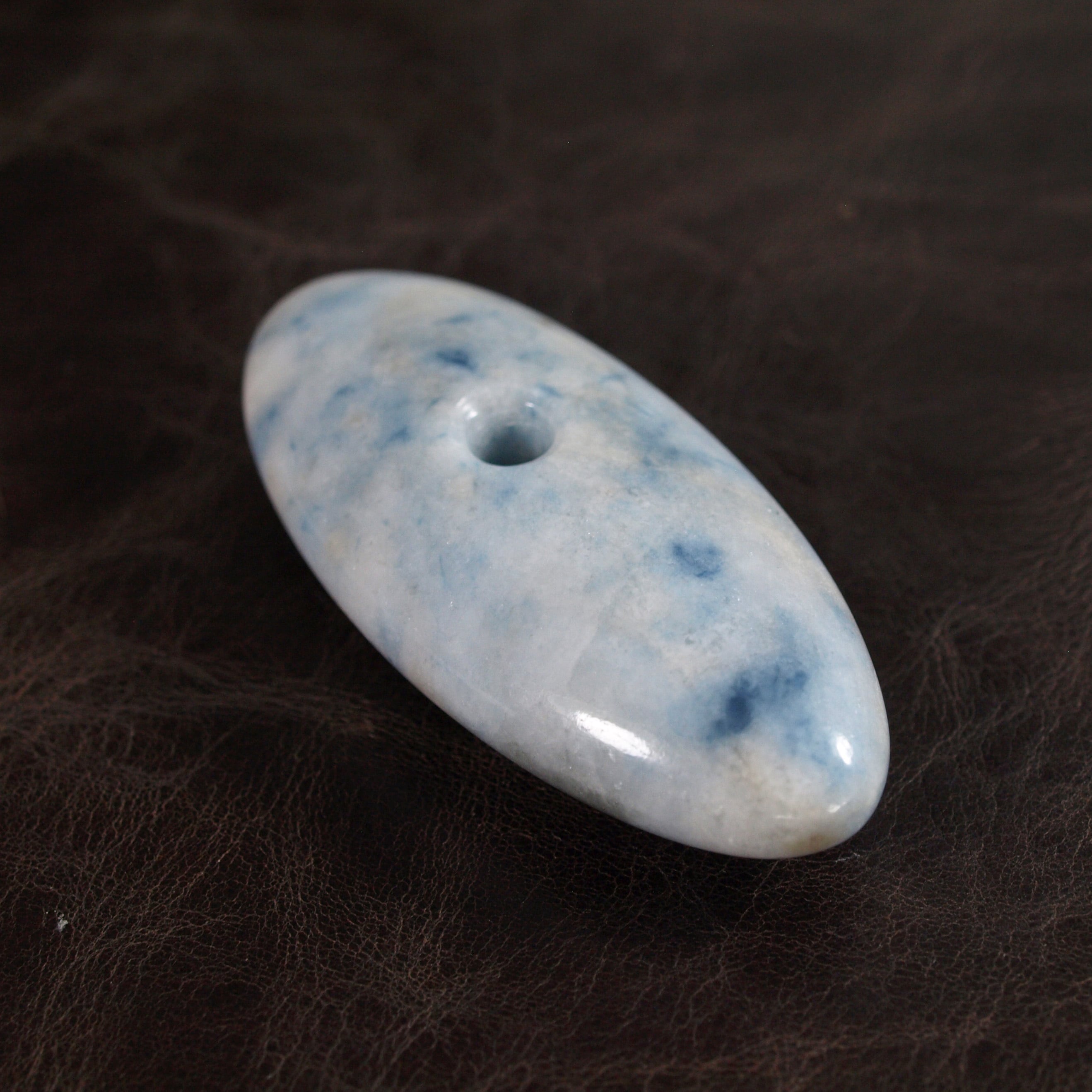 コン沢翡翠　大珠 糸魚川翡翠 大珠 コン沢 青翡翠 55mm Blue jadeite Taishu | URUWA