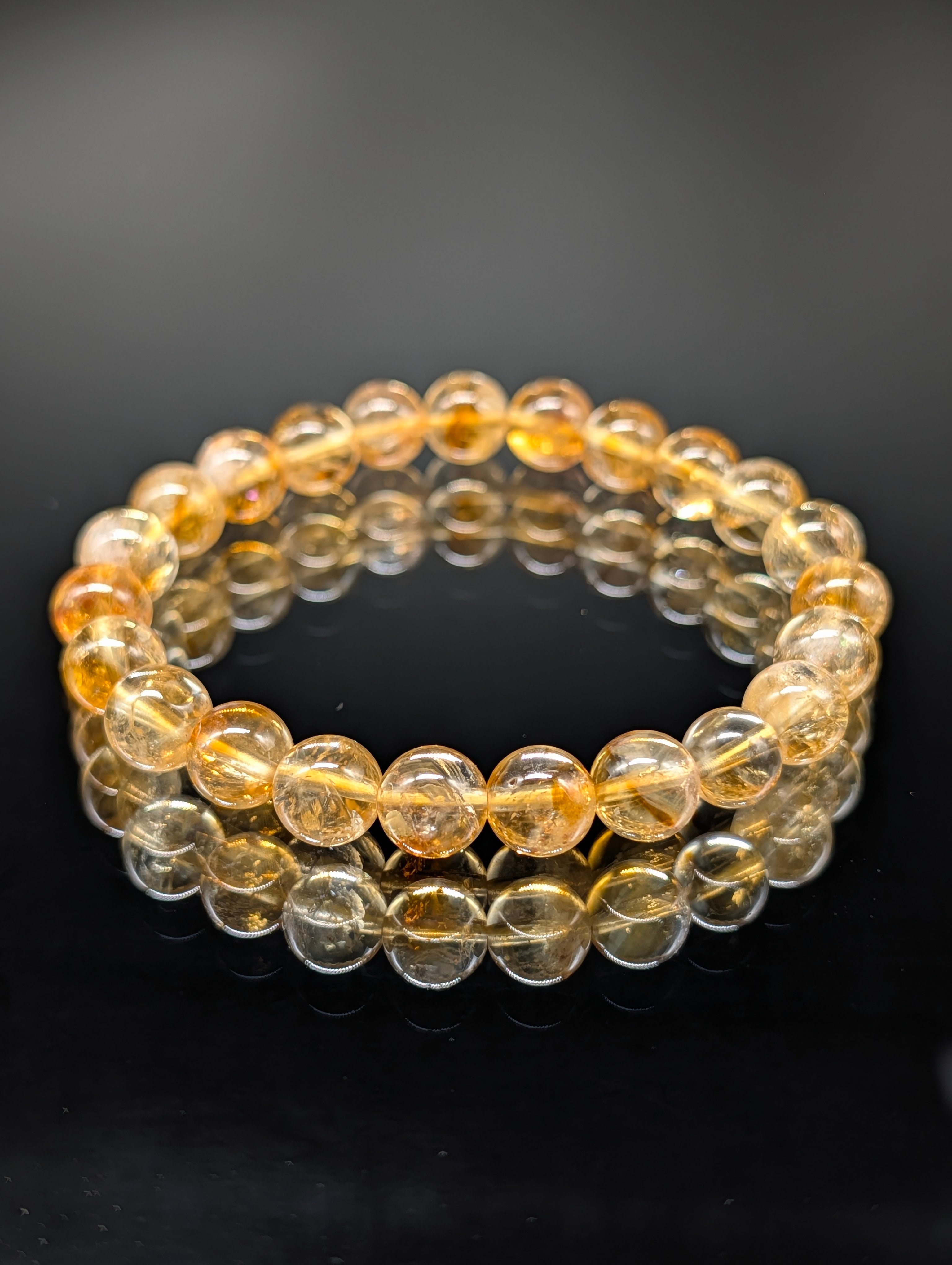 パワーストーン】ファントムシトリン(黄水晶) 8mm ブラジル産