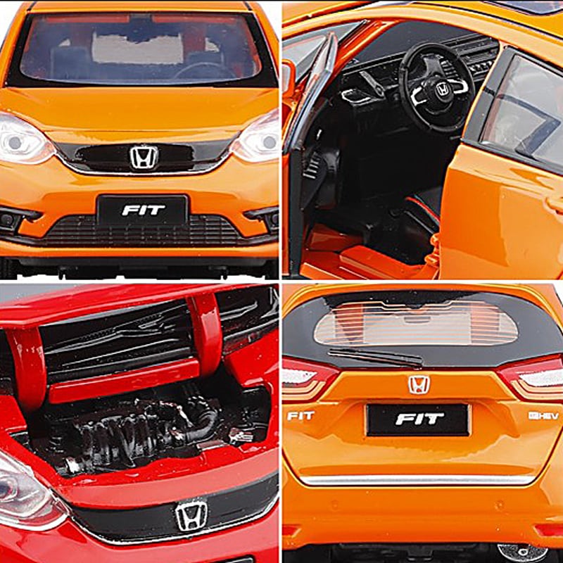 HONDA FIT フィット 4th 1/32 ミニカー 全4色 ライト点灯 エンジン