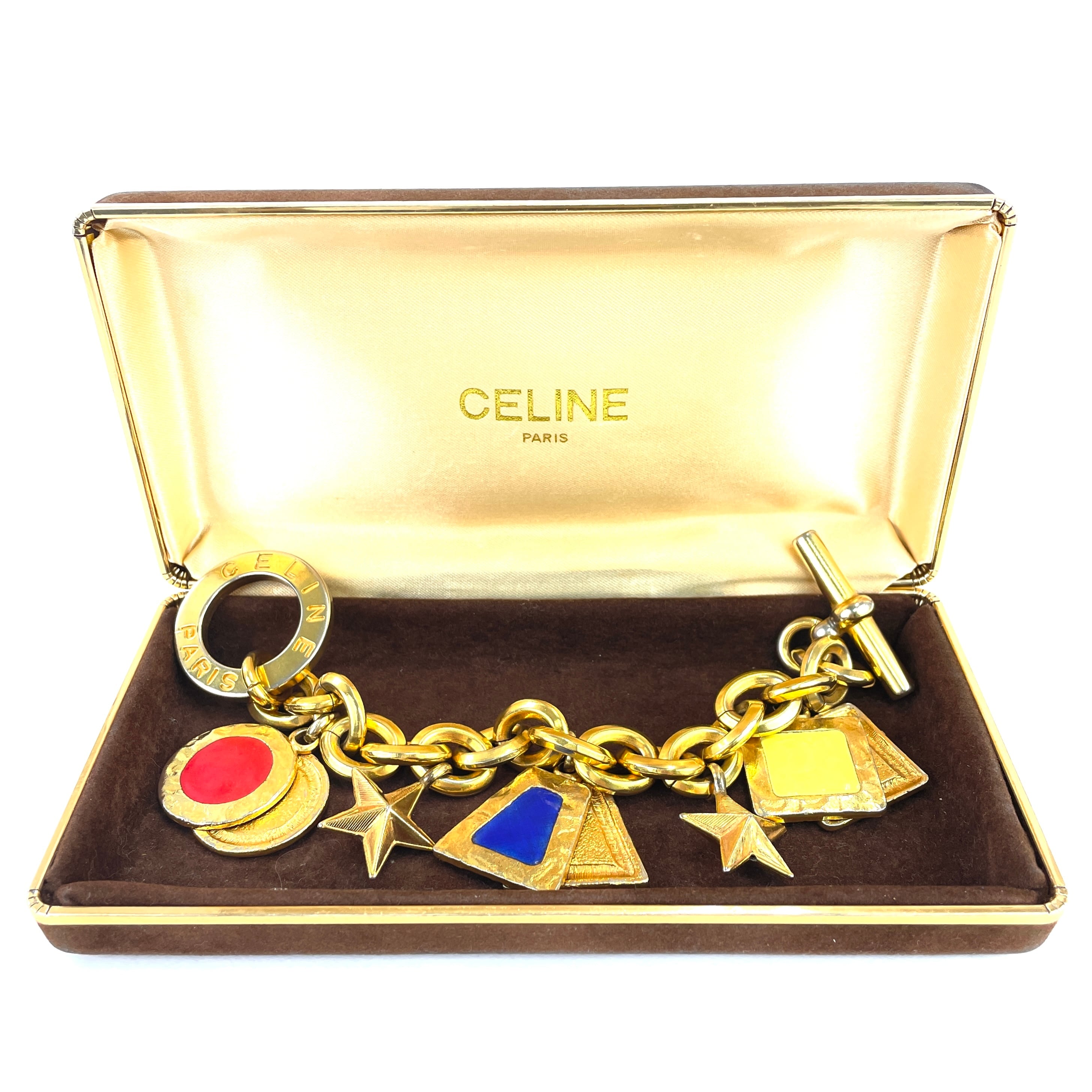 CELINE セリーヌ ロゴ シェーヌダンクル アンティーク スター