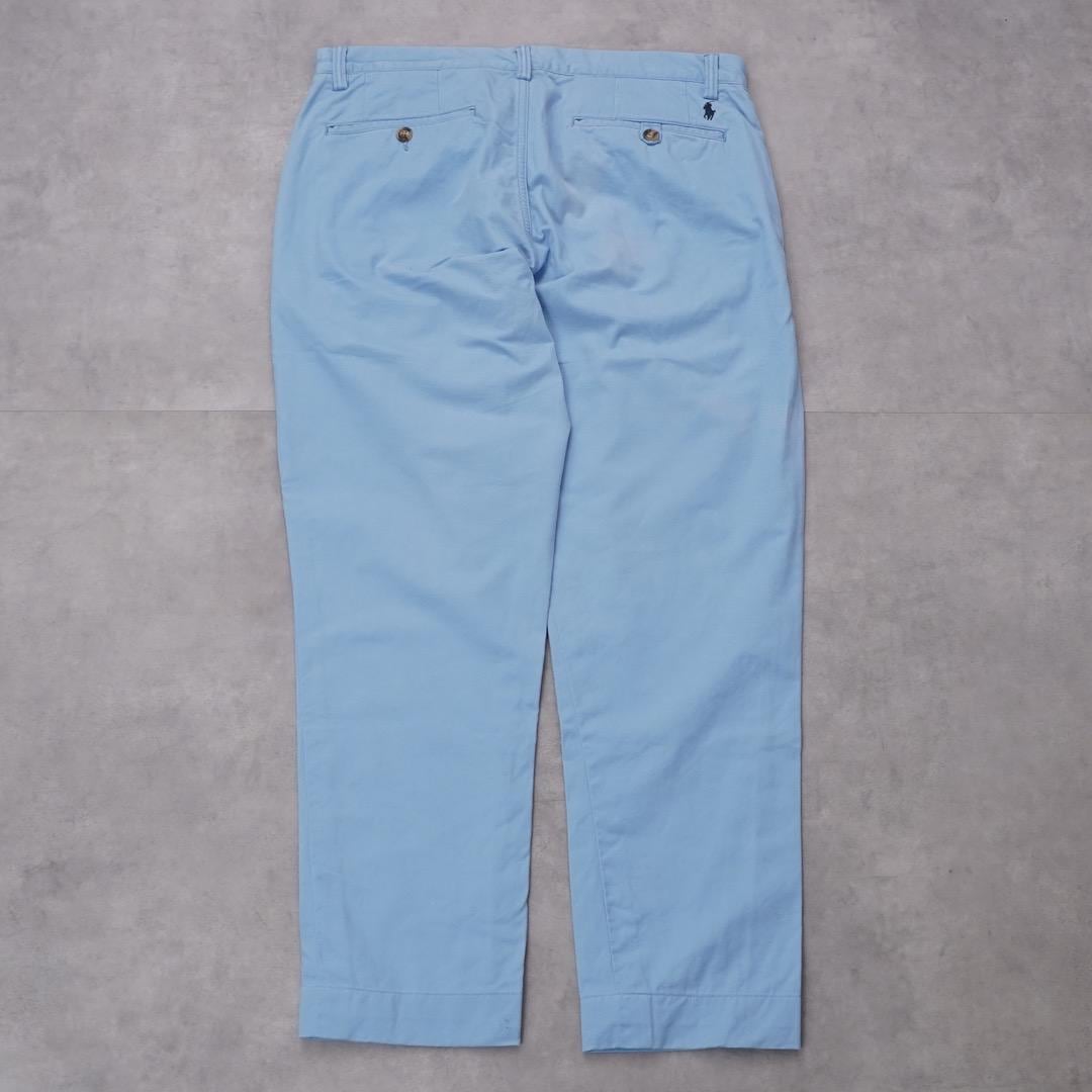 ポロ ラルフローレン W32 ポロチノ チノパン ポニー 刺繍 水色 14912