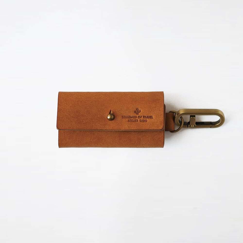 新品未使用⭐️ブラウン 辛 キーケース レザーキーケース スマートキー  