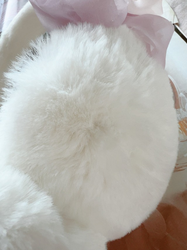 ダブルリボンイヤーマフ～Lavender＆Smoky～