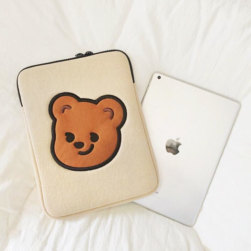 注目のブランド ❤️残りわずか❤️韓国 タブレット入れ iPadカバー くま 9.7〜11インチ ❤️残りわずか❤️韓国 タブレット入れ iPadカバー くま 9.7〜11インチ