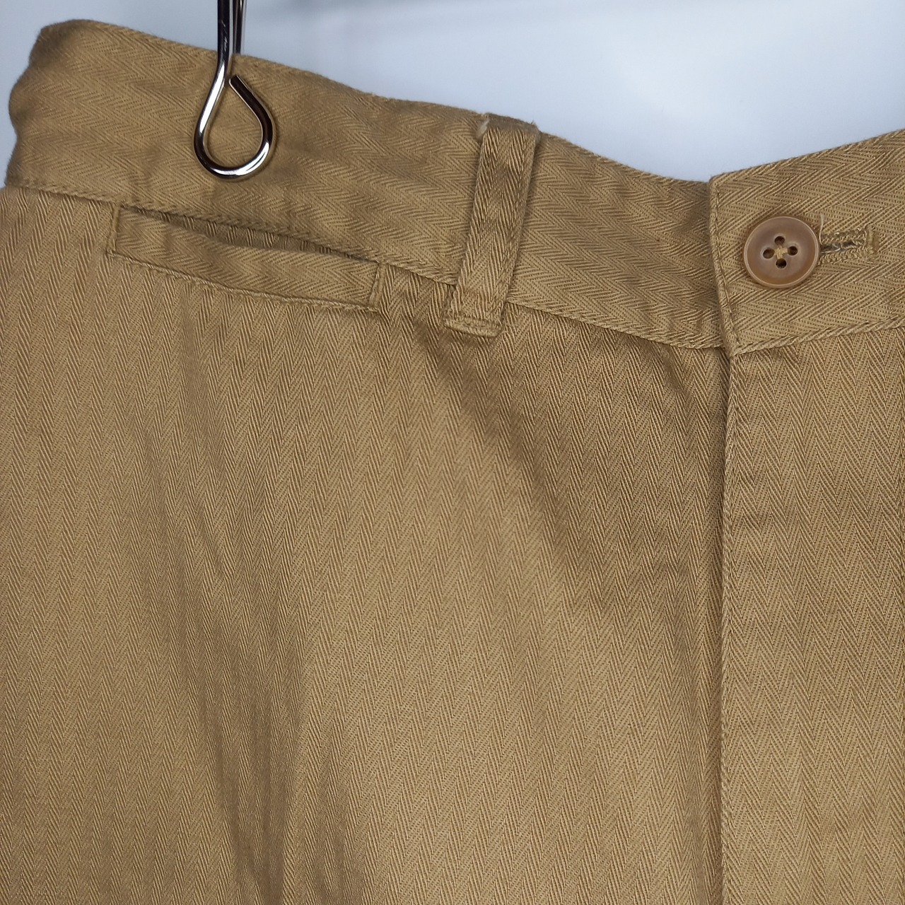 チャップス　リネン　チノショーツ　ショートパンツ　イージーパンツ　ストライプ