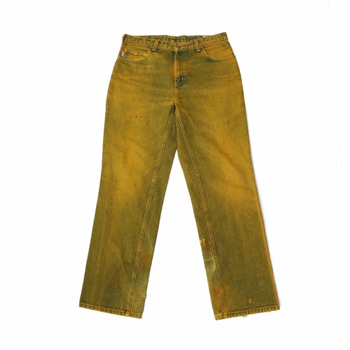 Carhartt ChemicalYellowWideDenimPants