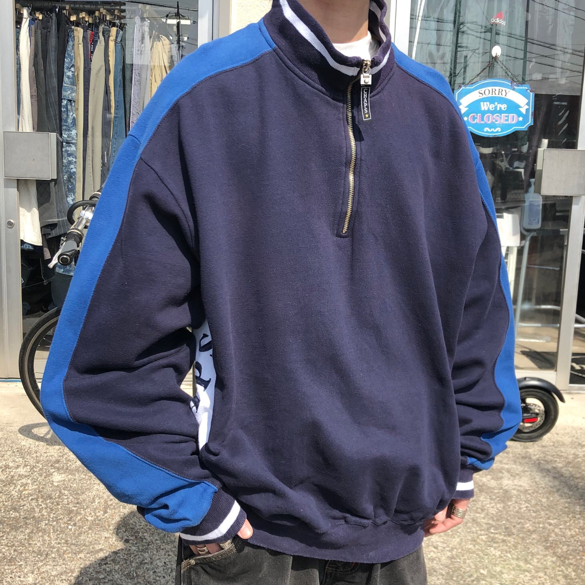 経典 大人気 ハーフジップスウェット IZOD トレーナー 古着男子 古着