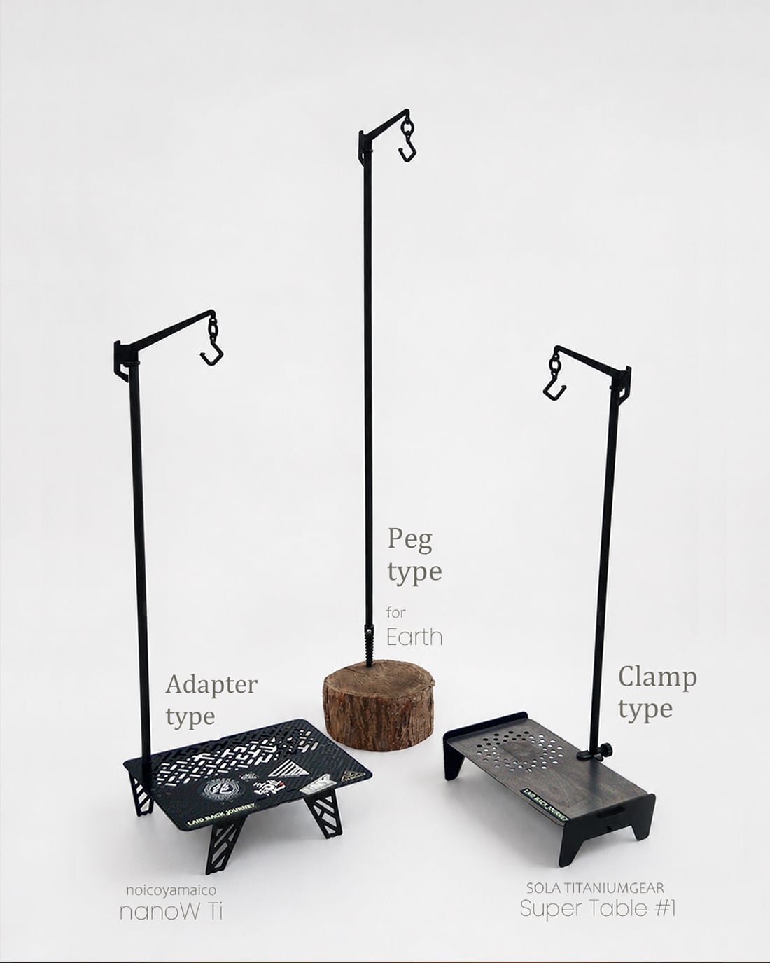 "Adapter type" Backpacker's Lantern Stand 2.0(Straight)