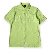 TaylorMade テーラーメイド BD ボタンダウン 半袖 ポロシャツ M/ライトグリーン メンズ ゴルフ